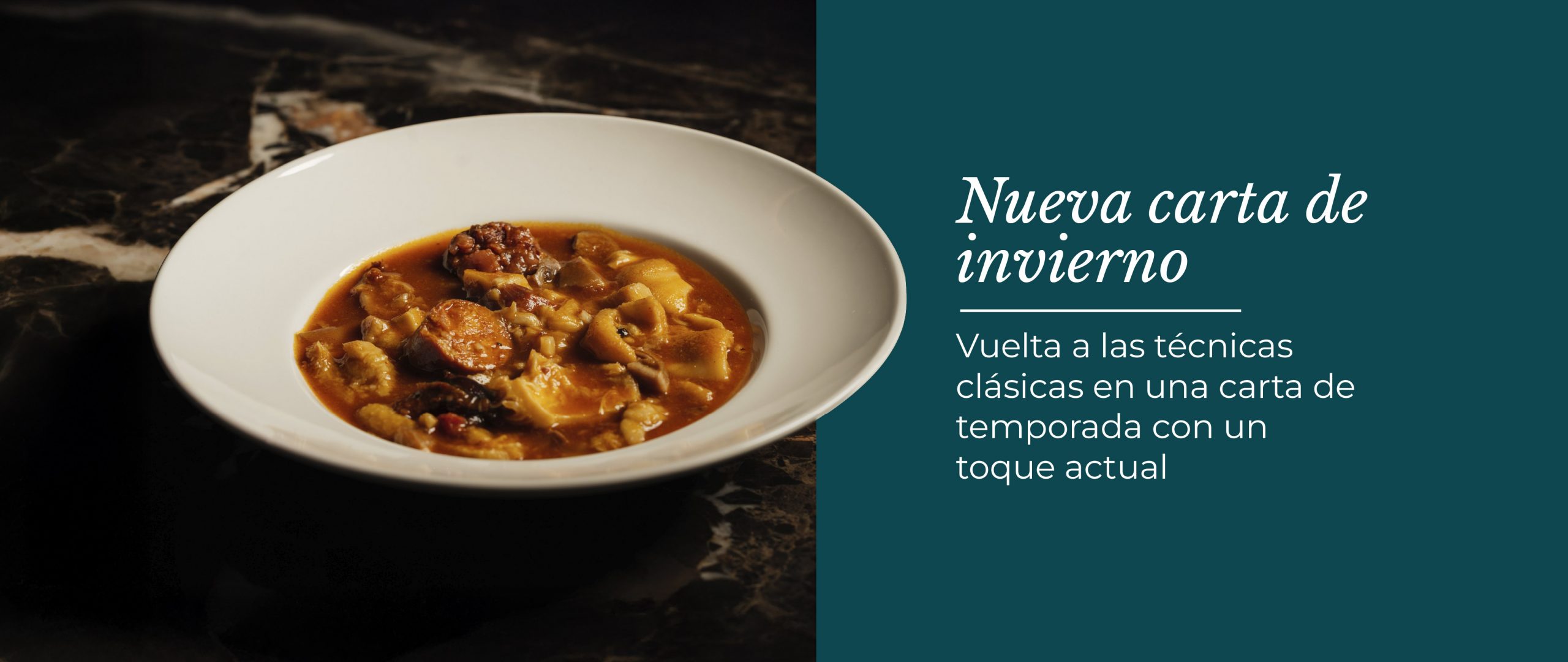 Carta otoño-invierno Restaurante Mena La Finca Pozuelo Madrid